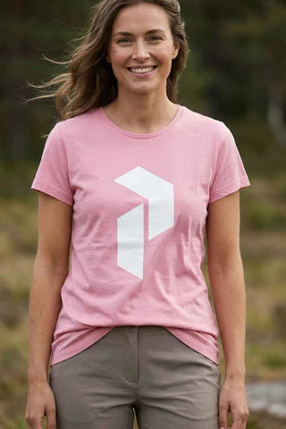 T-shirt damski Peak Performance - Różowy