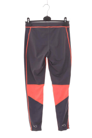 Legginsy Sportowe Kari Traa Szare z Pomarańczowym