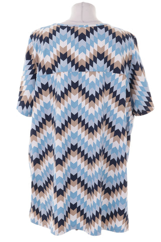 Damska Bluzka w Geometryczny Wzor Chevron