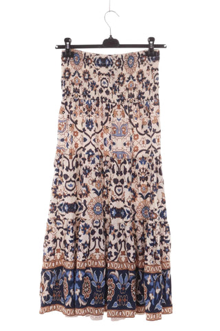 Dluga Spodnica Maxi w Kwiaty w Stylu Boho