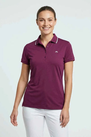 Koszulka polo sportowa J.Lindeberg - Bordowa